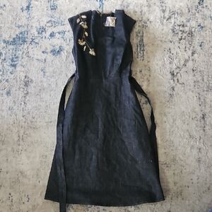 Elie Tahari Navy Carressa Dress